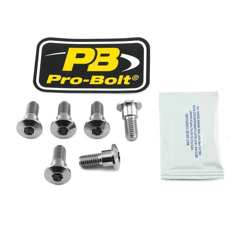 Pro Bolt Titanium Bremseklodser Monteringsbolt Kit