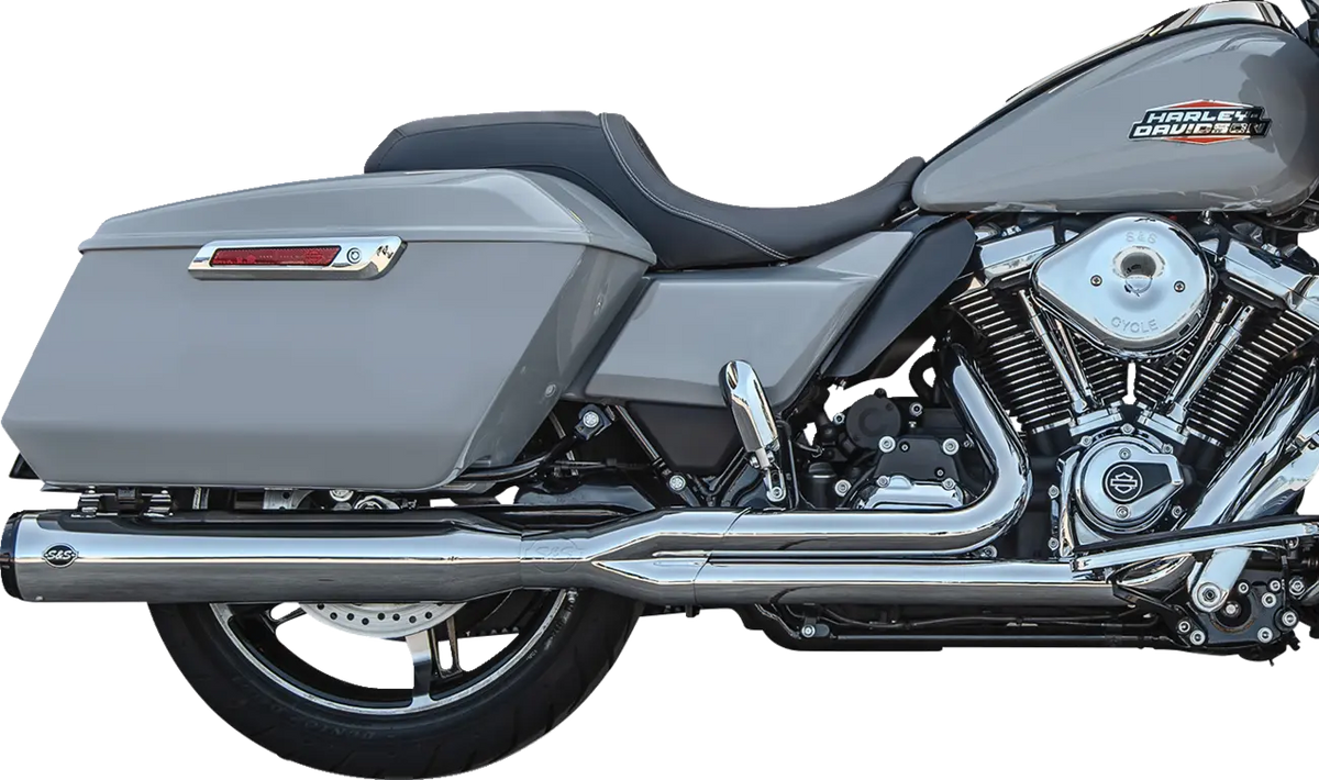 S&S Cycle Grand National 2-into-1 Exhaust Chrome for FLT 17-25