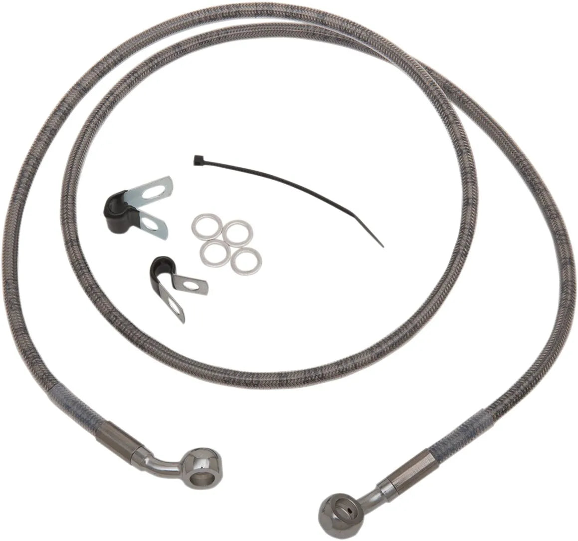 Drag Specialties Forlænget Bremse Slange Kit - Rustfrit Stål