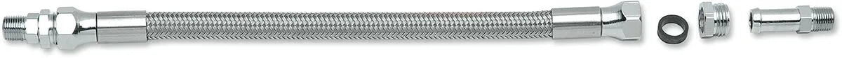 Drag Specialties Universal Stainless Steel Oil Line 12"