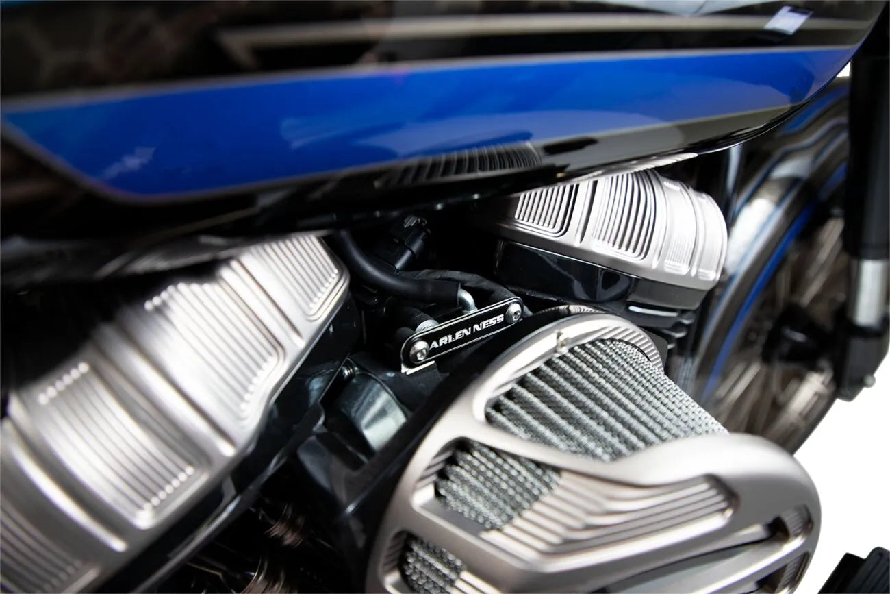 Arlen Ness 10 Gauge Rocker Box Top Covers - Titanium