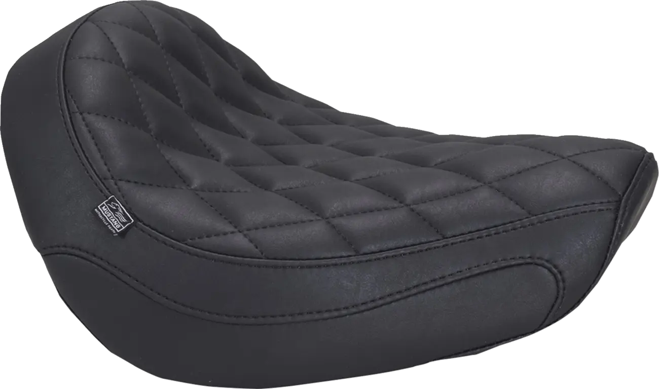 Mustang Tripper Solo Seat - Black Vinyl - For HONDA