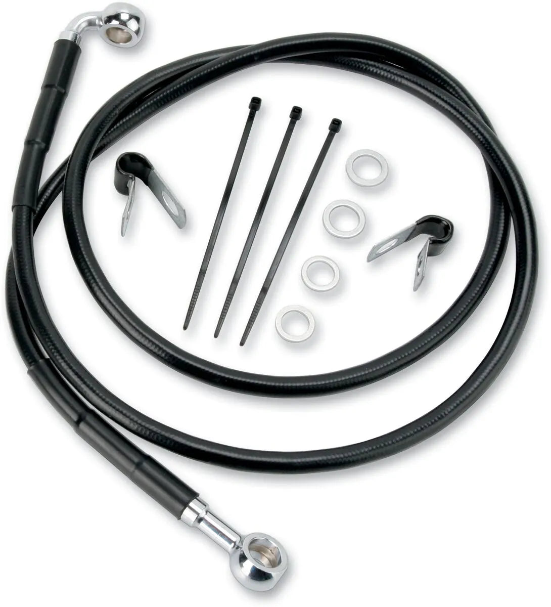 Drag Specialties Ekstra Lang Bremse Slange Kit 48-7/8"