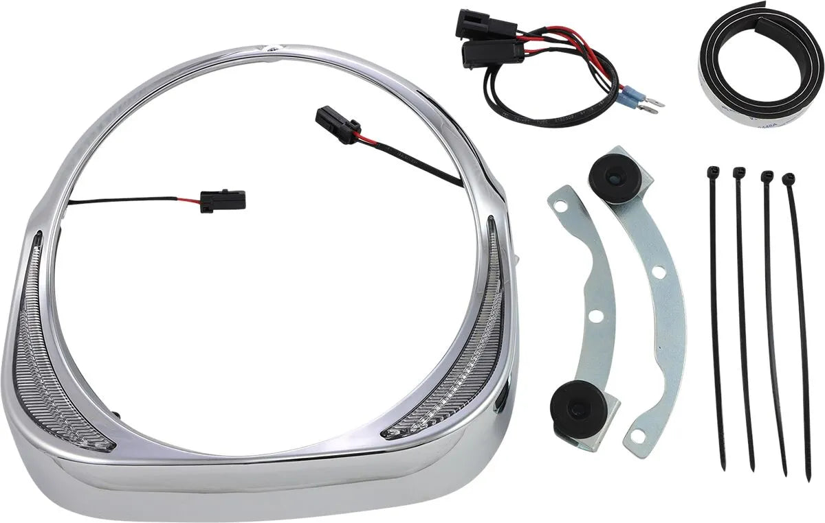 Ciro Fang Headlight Bezels With Led Running Lights