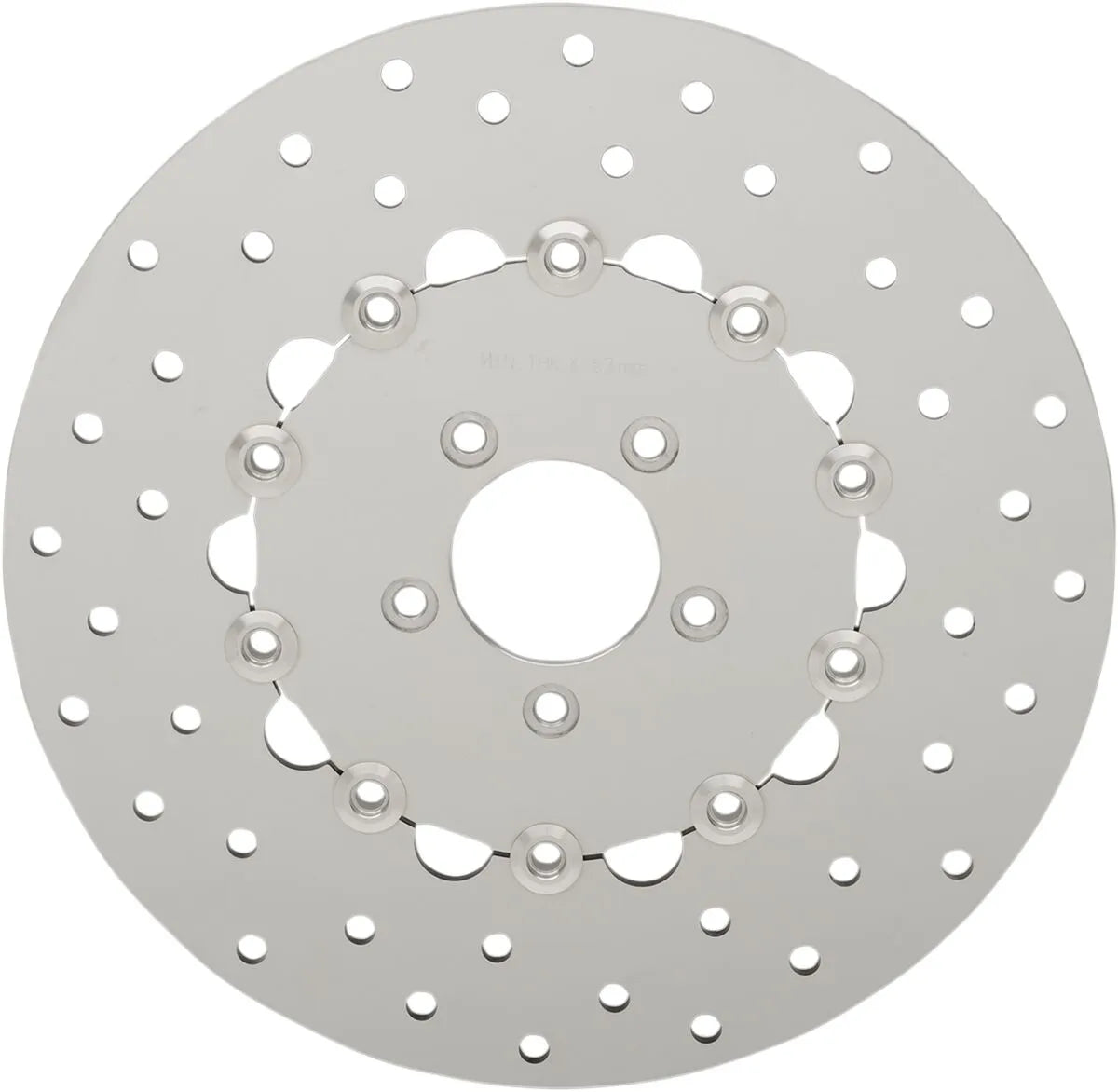 Drag Specialties Poleret Rustfrit Stål Bored Bremse Rotor