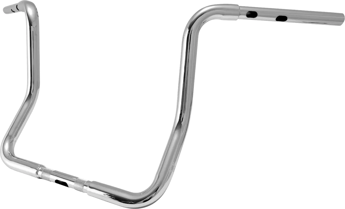 Burly Brand 1-1/4" Ape Hanger 15" Chrome Handlebar for H-D