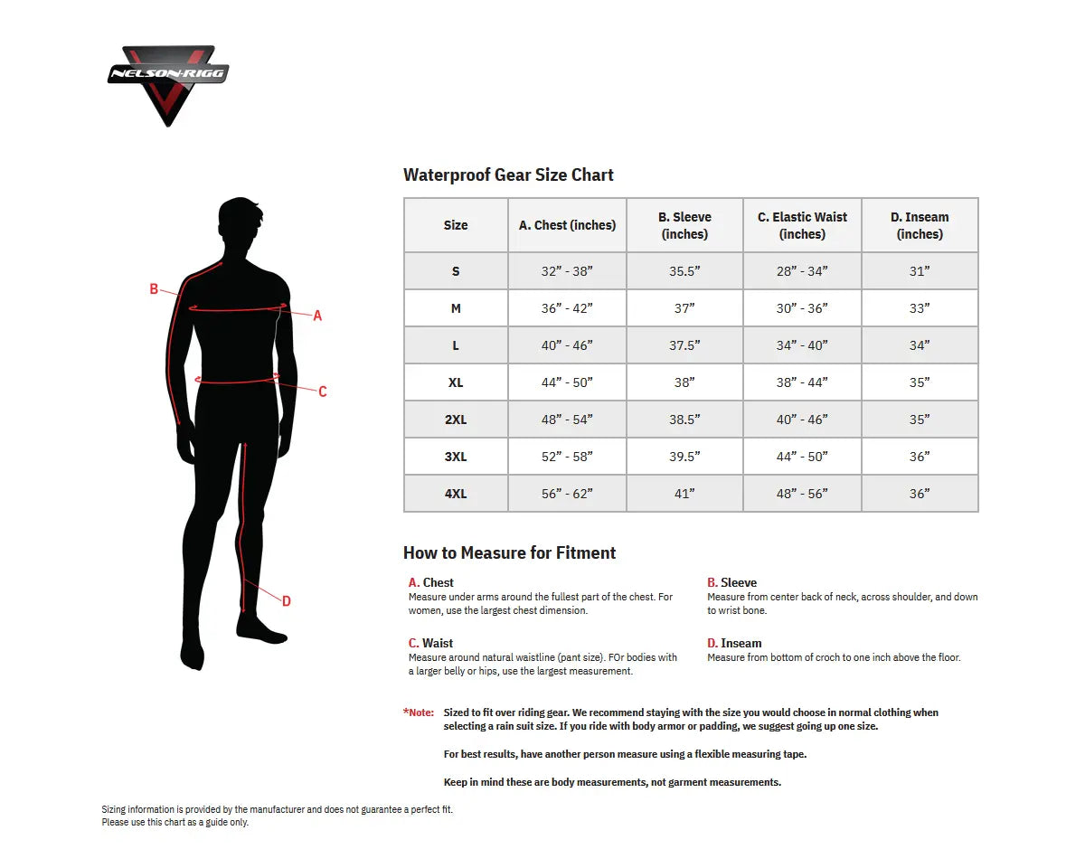 Nelson Rigg Wp-8000 Weather Pro Rainsuit