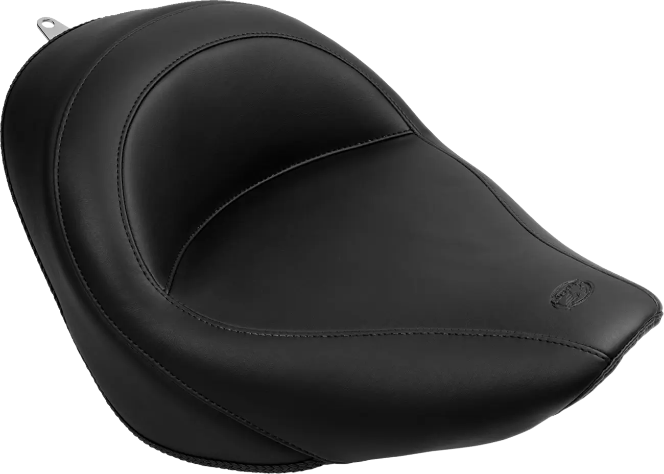 Mustang Solo Seat - Black Vinyl - For Harley Davidson