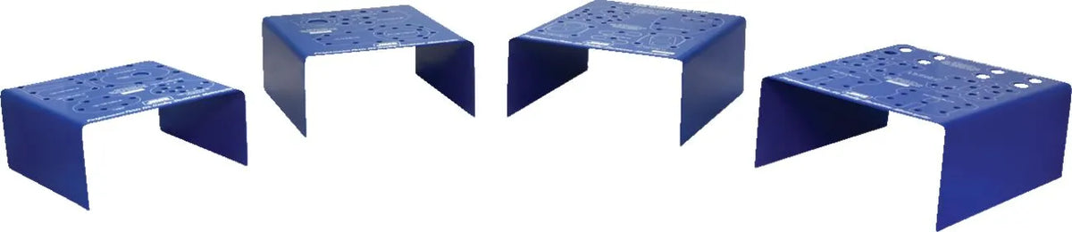 Jims M8 Hardware Organizer Blue Powder-Coated for Milwaukee