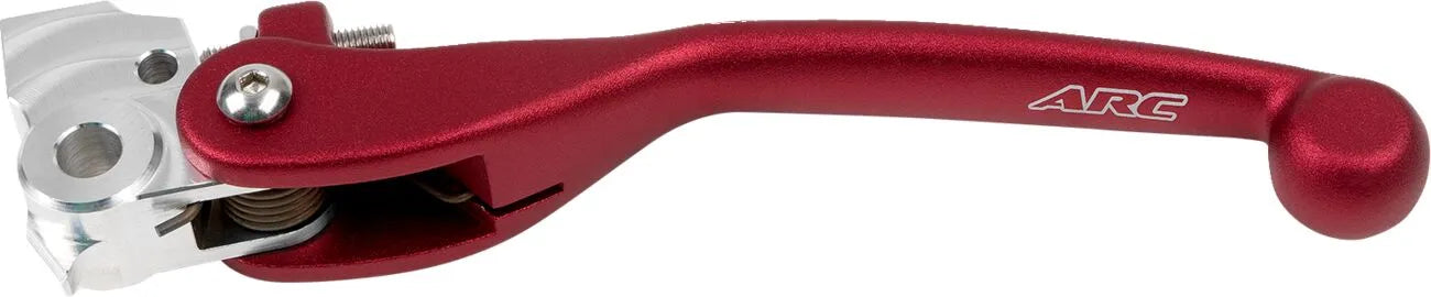 Arc Forged Clutch Lever - Red Polished Aluminum