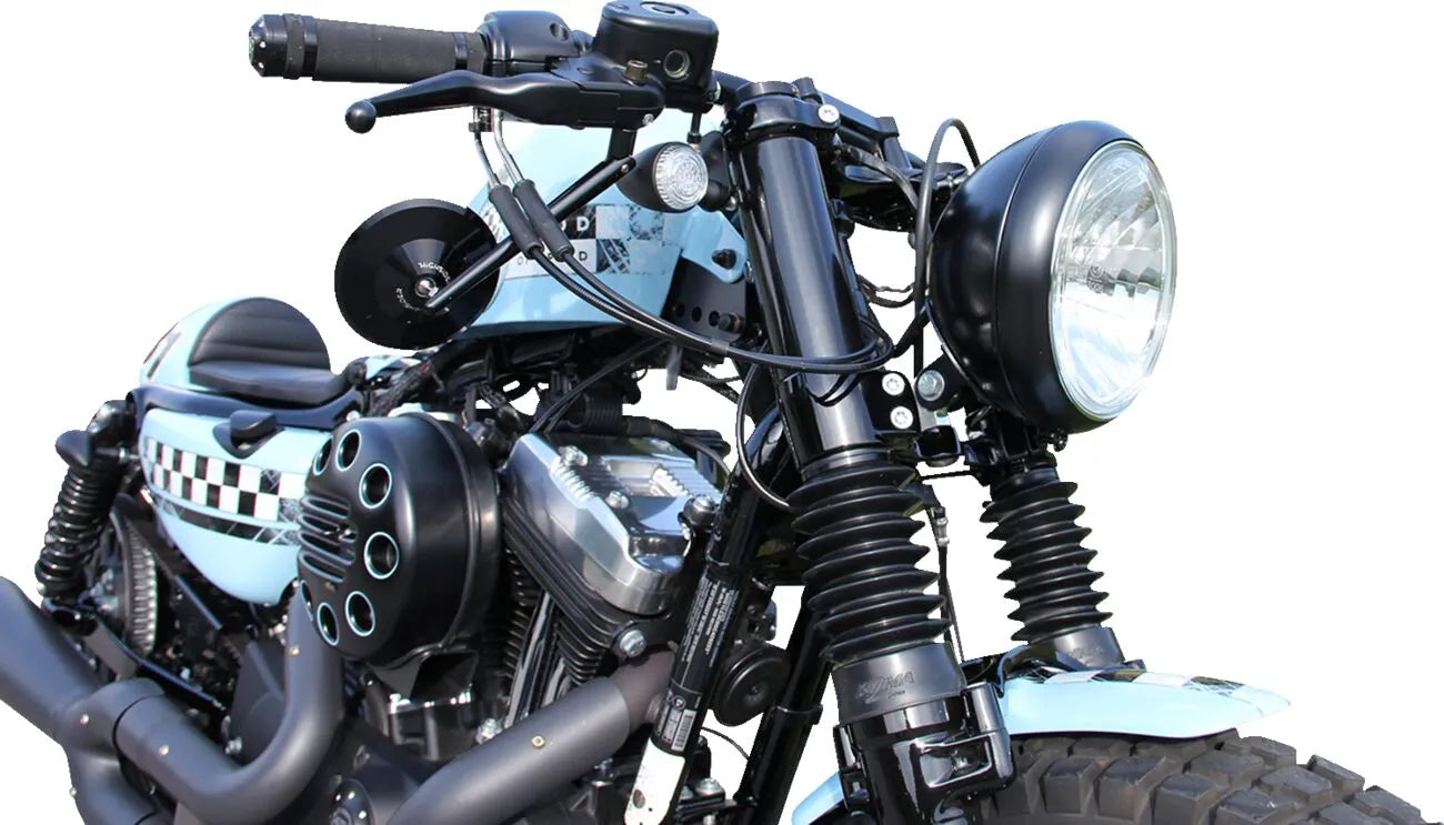 Cult Werk Fork Covers For Motorcycle Forks - Gloss Black