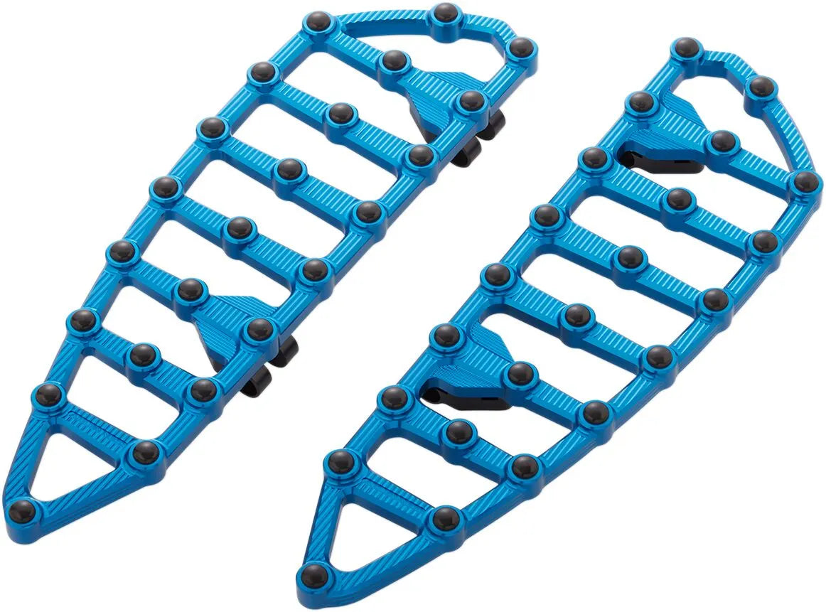 Arlen Ness Mx Billet Floorboards - Blue Anodized
