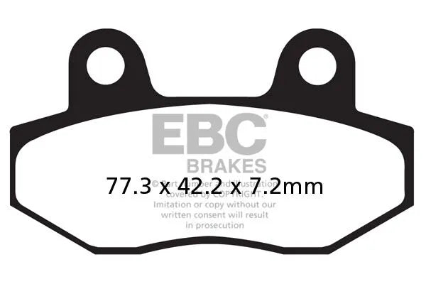 Ebc Sfa-hh Sintered Bremseklodser Til Scootere - For & Bag