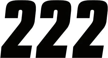 Factory Effex Number Stickers - Black 7" (18 Cm) - 3 Pack