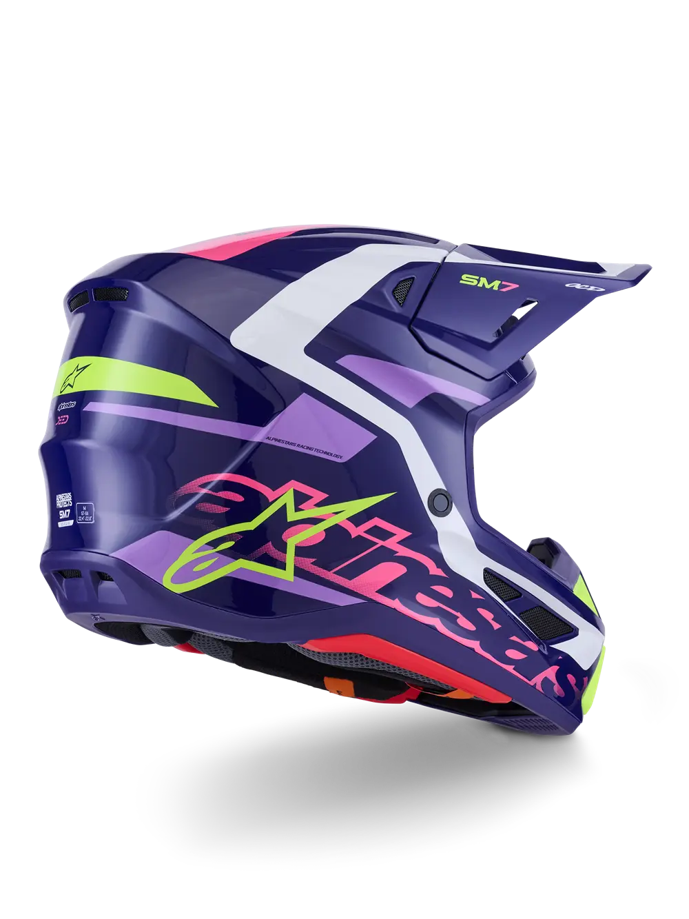 Alpinestars S-M7 Deed Helmet Purple/Pink