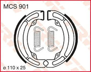 Trw Mcs901 Bremseklodser Sæt Med Organisk Base - For & Bag