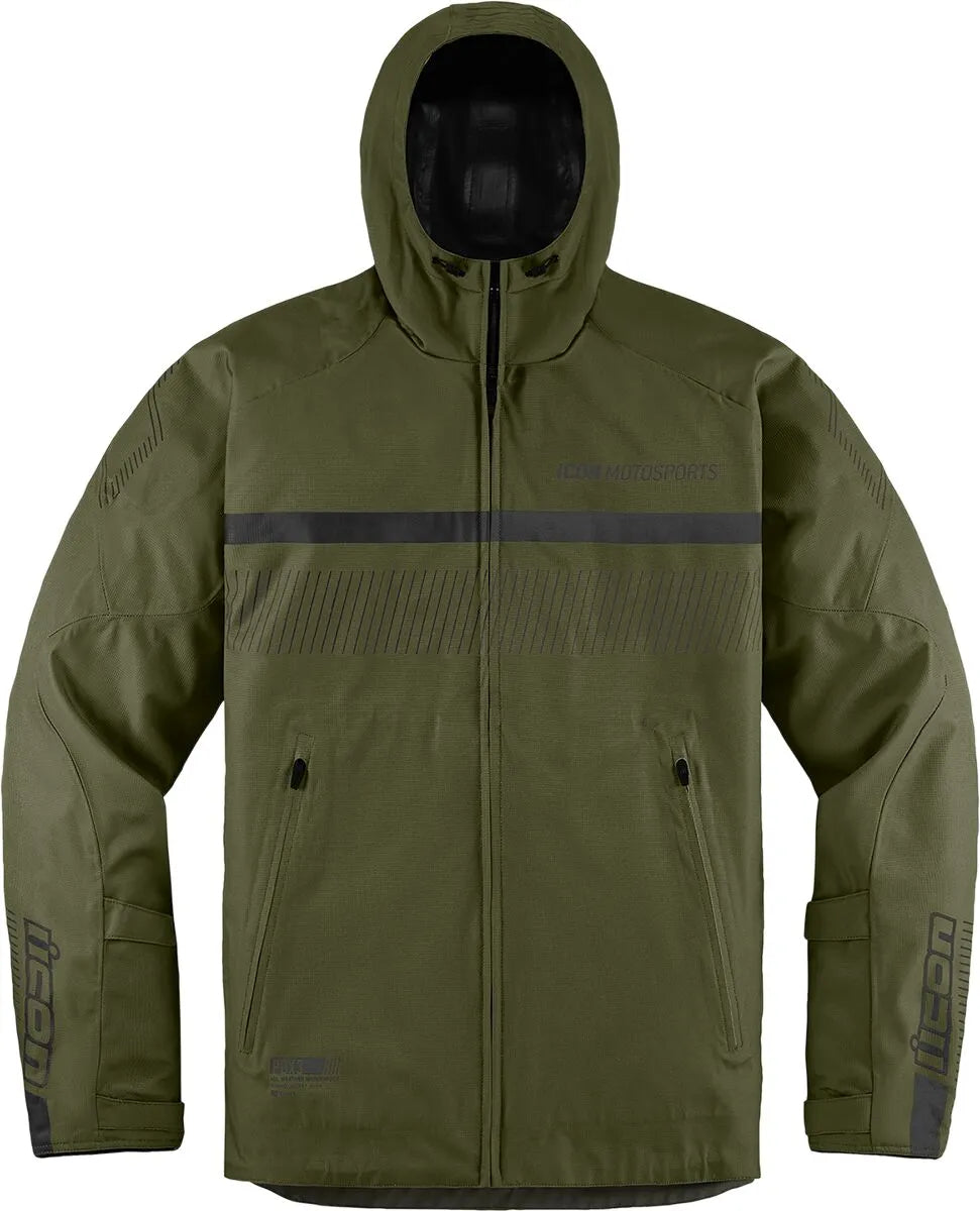Icon Pdx3™ All Weather Motorcycle Jacket For Men - Olive