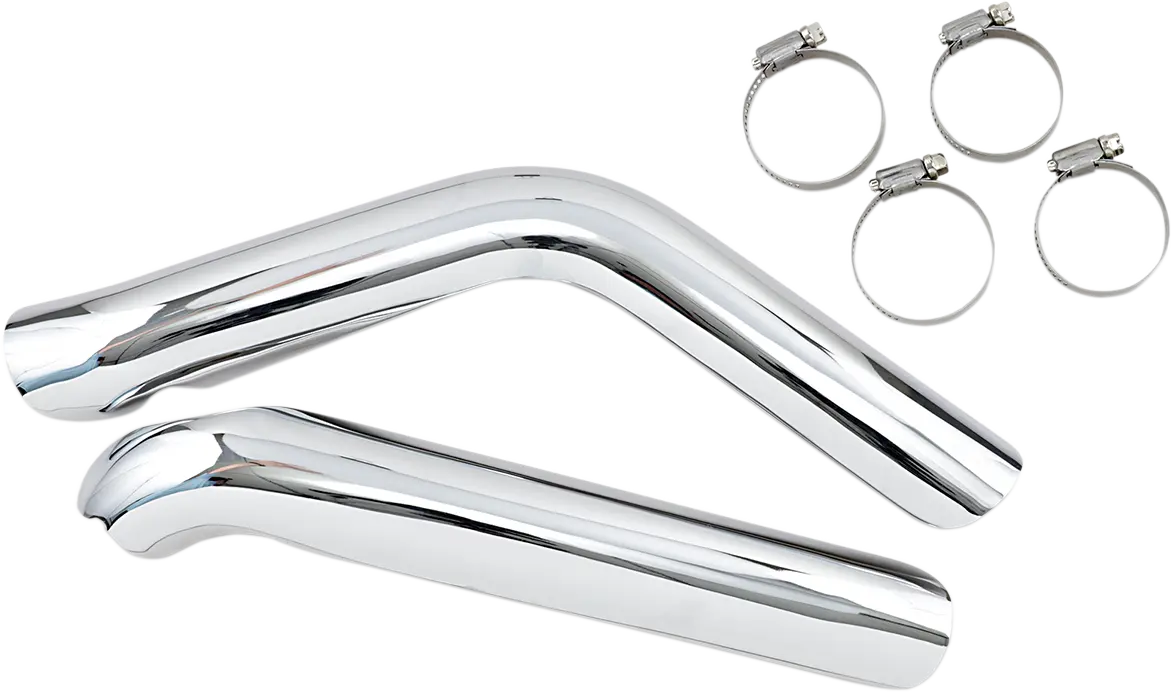 Drag Specialties Chrome Heat Shields til 1-3/4" Rør
