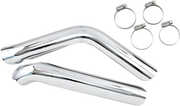 Drag Specialties Chrome Heat Shields til 1-3/4" Rør