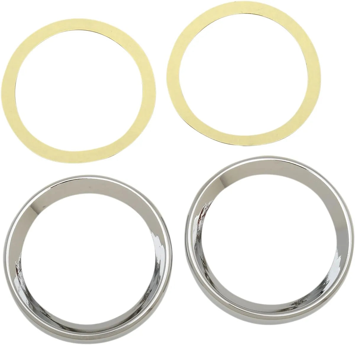 Drag Specialties Chrome Instrument Gauge Bezel