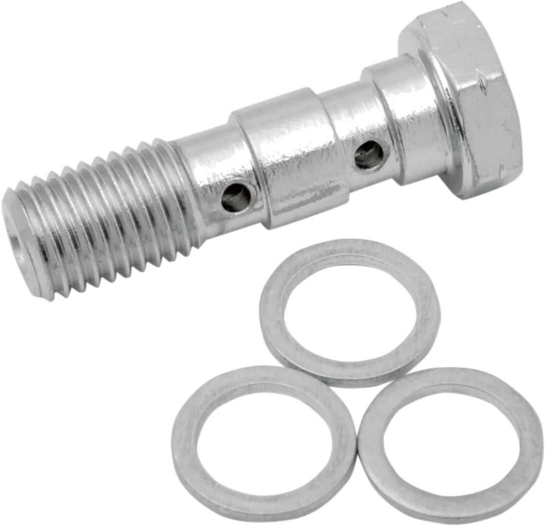Drag Specialties Universal Chrome Stål Banjo Bolt