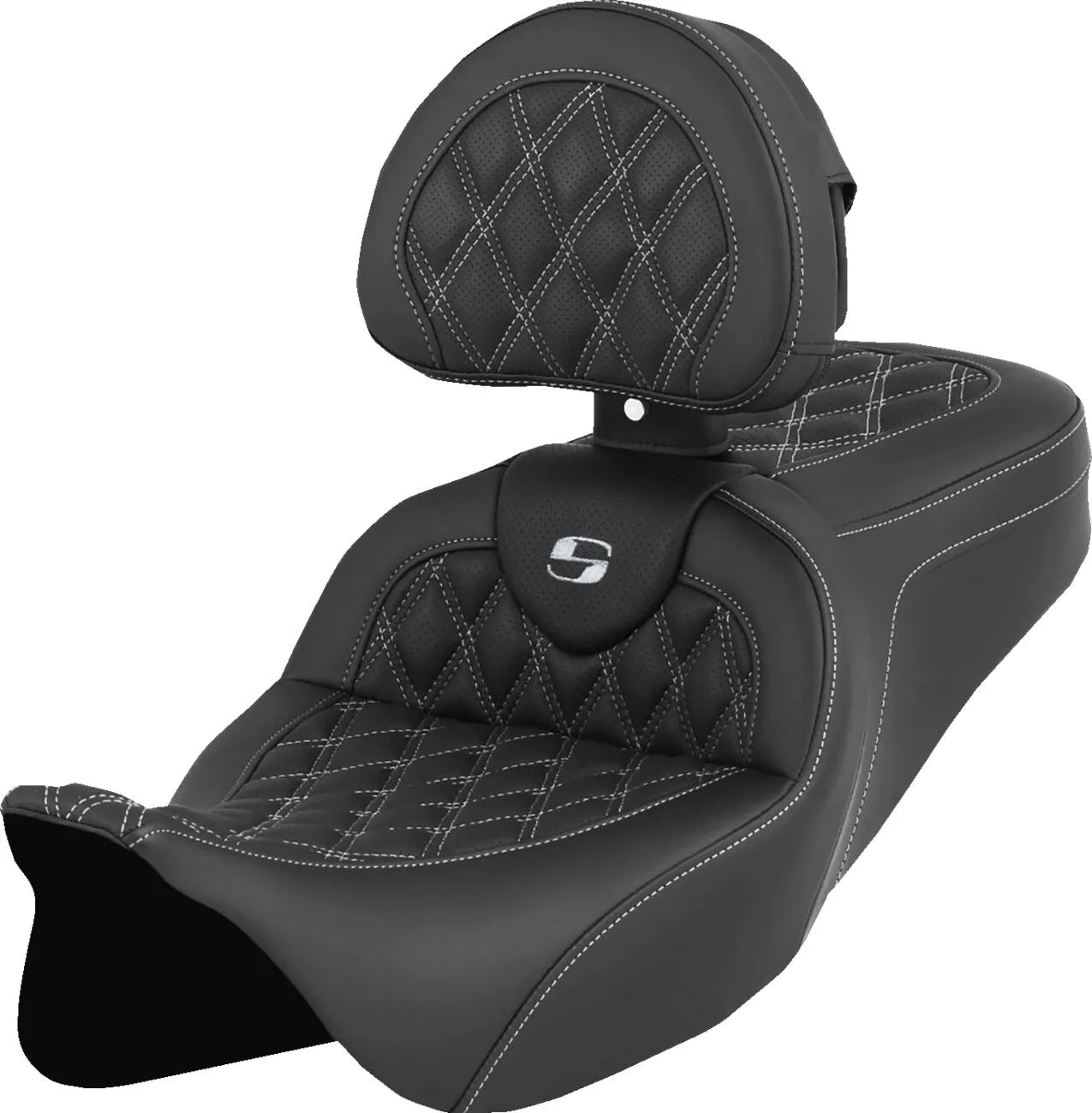 Saddlemen Roadsofa Lattice Stitch Seat - For Harley Davidson
