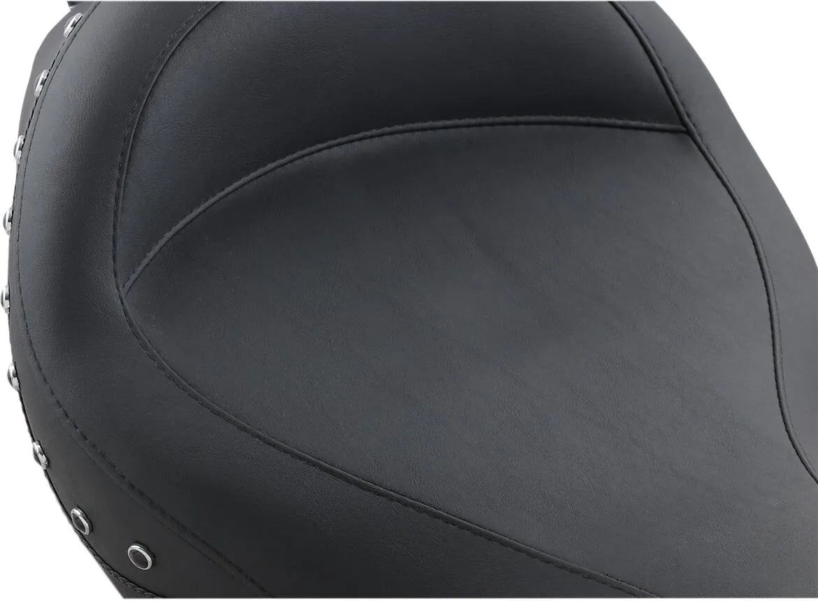Mustang Studded Super Wide Solo Seat - For Harley Davidson