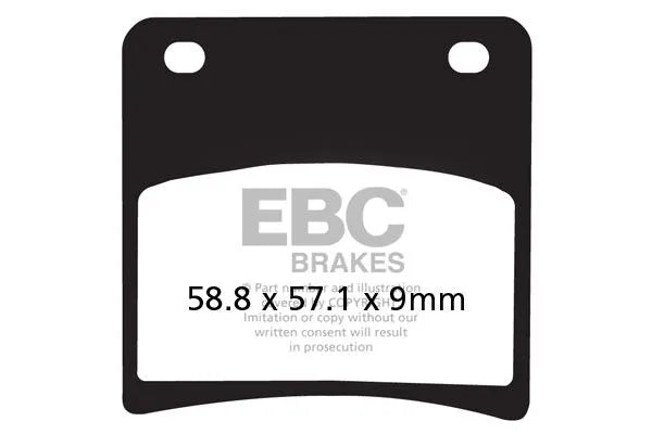 Ebc Vee Semi-sintered Brake Pads - Front & Rear