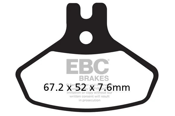 Ebc R Series Sintrede Bremseklodser Til Atv - Front