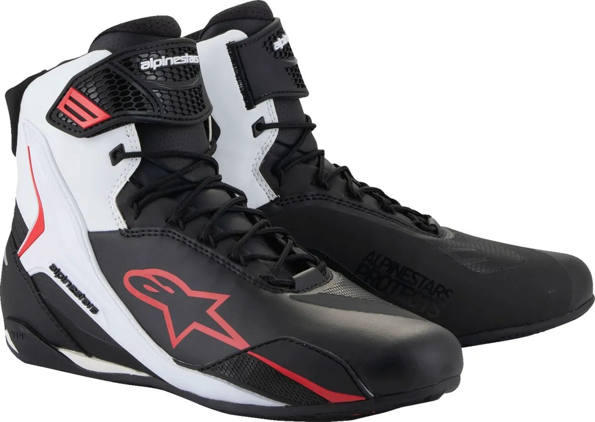 Alpinestars Faster-4 Riding Shoes Black/White/Red