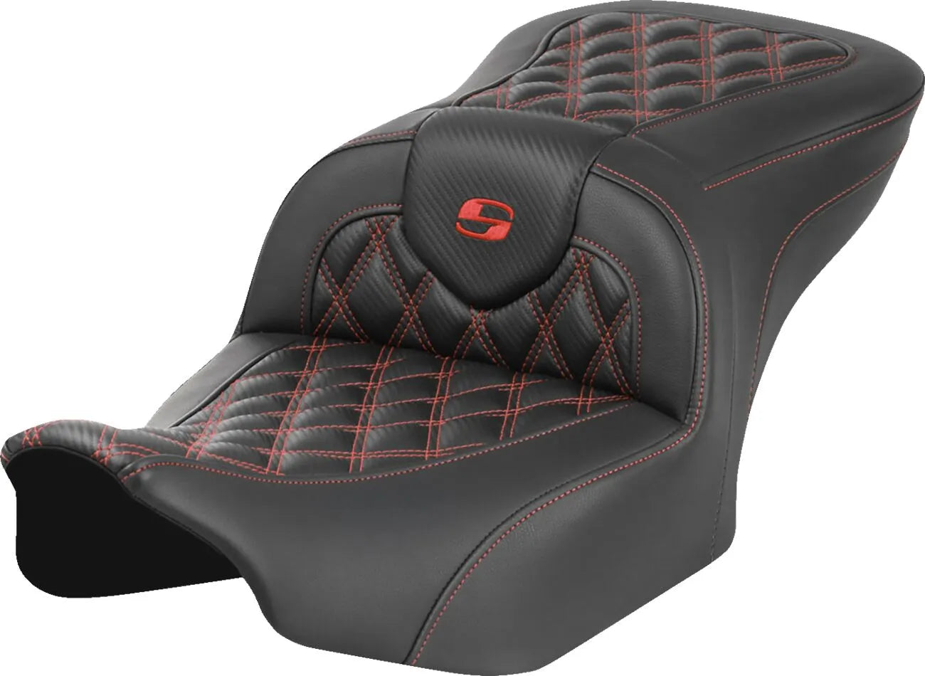 Saddlemen Roadsofa Lattice Stitch Seat - For Harley Davidson