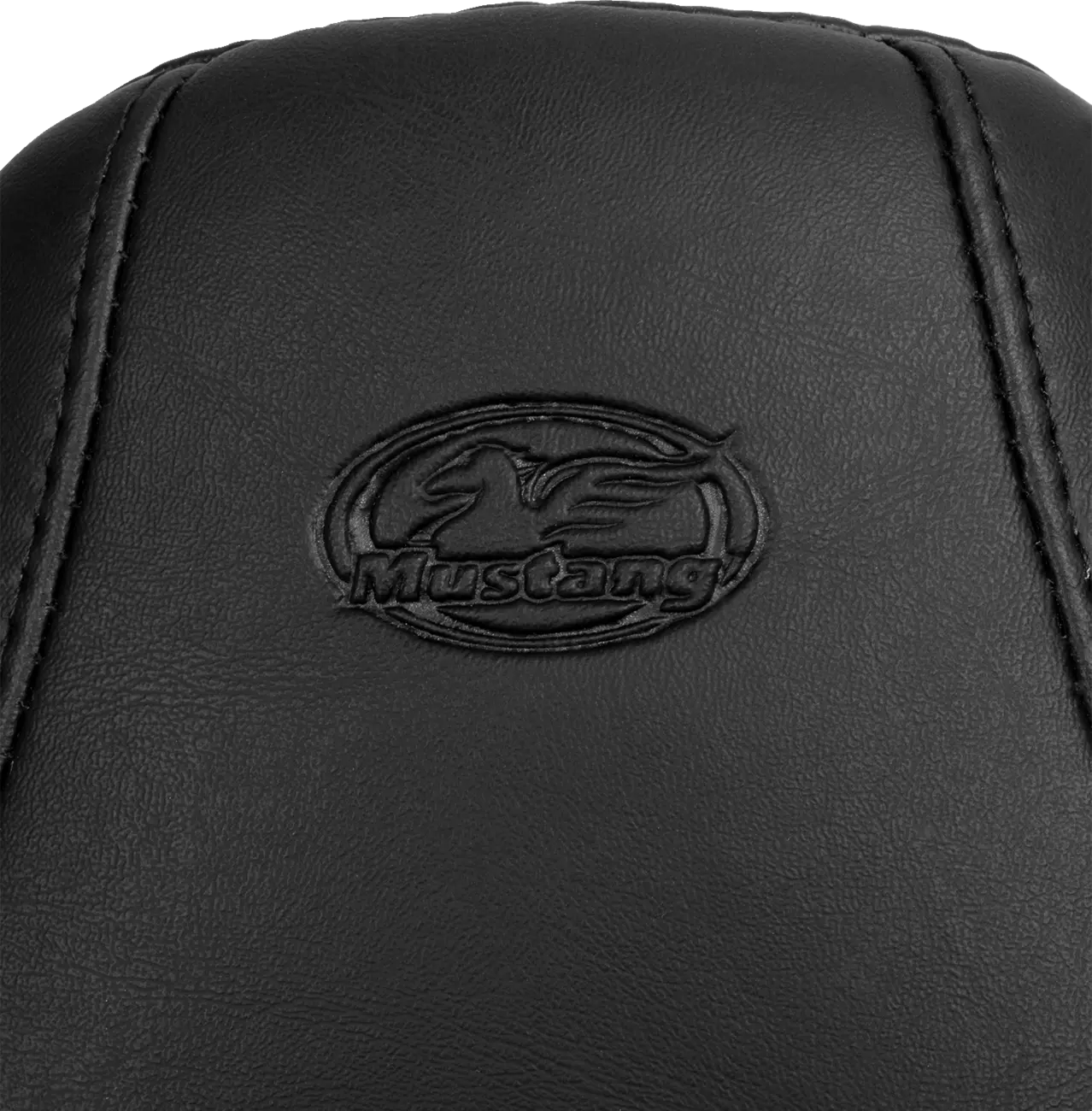 Mustang Solo Seat - Black Vinyl - For Harley Davidson