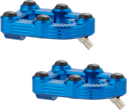 Arlen Ness Mx Foot Pegs - Blue Billet Aluminum