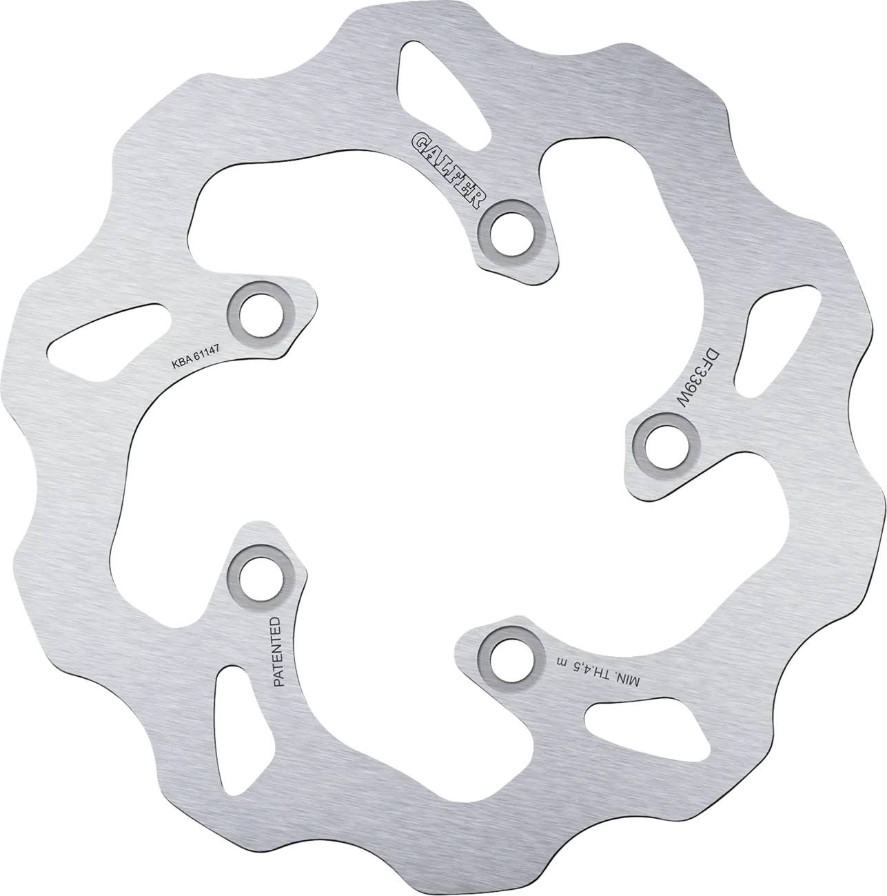 Galfer Brake Rotor For Motorcycle - Stainless Steel - Rear