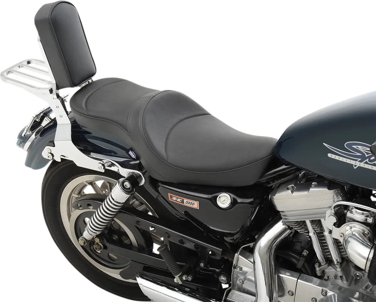 Drag Specialties Low-profile 2-up Seat - For Harley Davidson