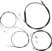 LA CHOPPERS Standard Vinyl Handlebar Cable Kit for Ape Hangers