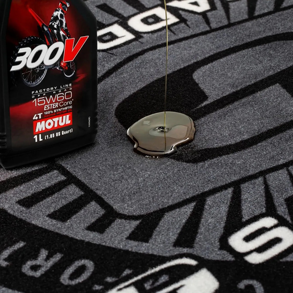 Saddlemen Logo Floor Mat 78.5" x 31.5"