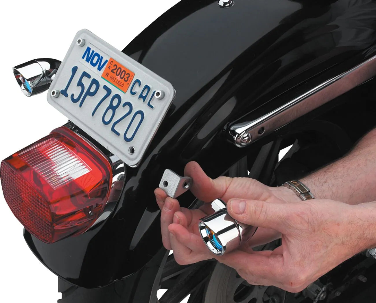 Cycle Visions Little Lite Brackets - Chrome