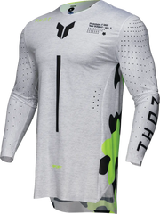 Thor Sportmode Riot Jersey - Black, Fluorescent Yellow, Light Gray, White