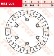 Trw Round Fixed Brake Rotor 250-299mm - Front