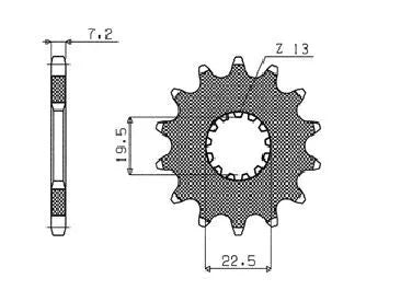 Sunstar Sprockets Powerdrive Countershaft Sprocket