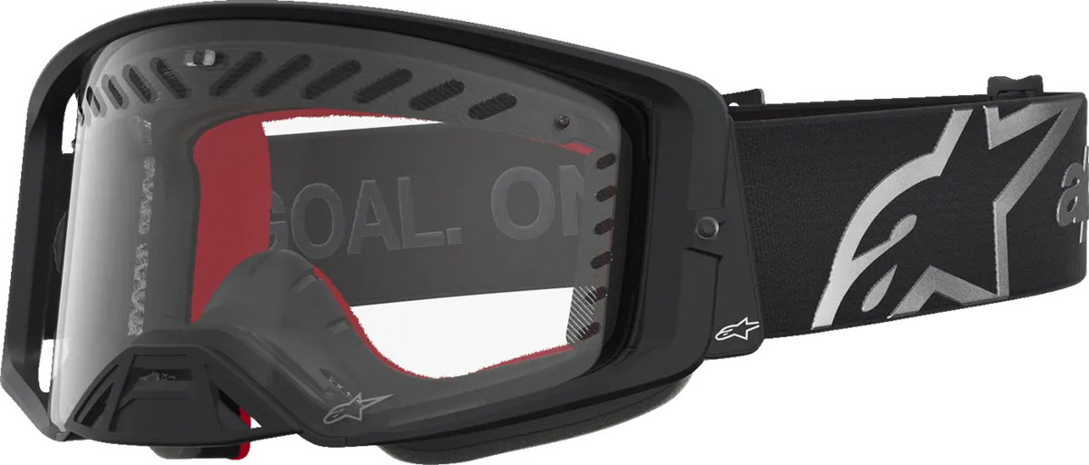 Alpinestars Supertech Dura Air Fluid Goggles Black/Silver/Clear