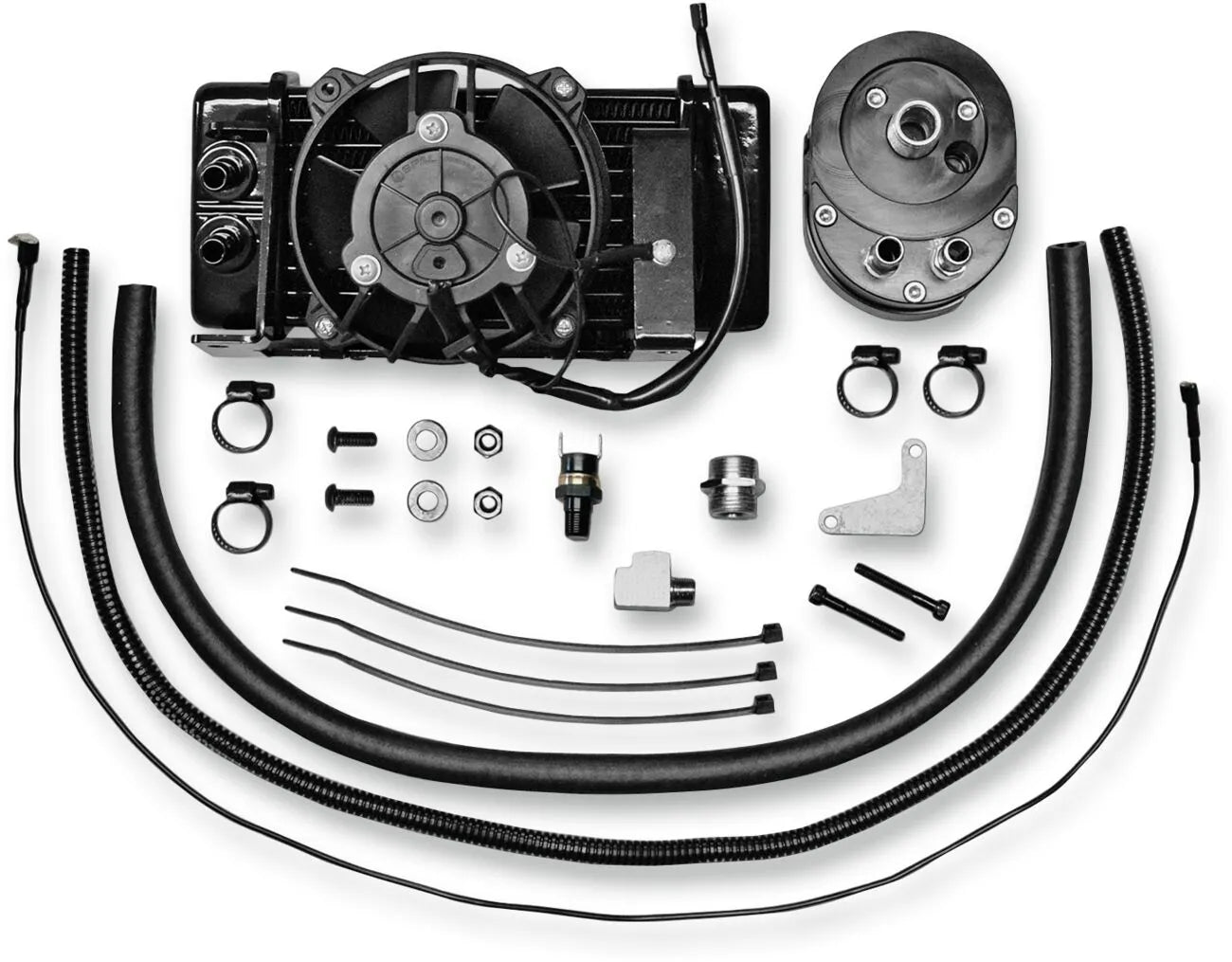 Jagg Oil Coolers Low-mount Fan-assisted Oil Cooler Kit