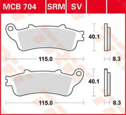 Trw Sv Series Sintered Brake Pads (Front) - Front