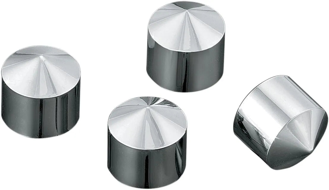 Kuryakyn Chrome Peaked Rocker Box Bolt Covers (4-Pack)