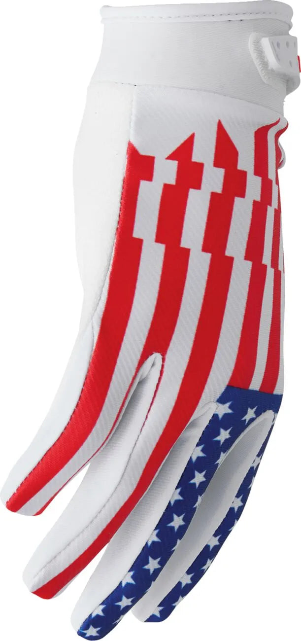 Thor Launchmode Gloves - Blue/Red/White