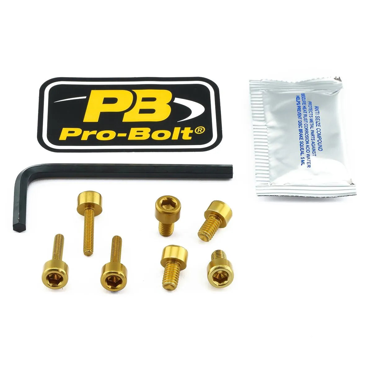 Pro Bolt Aluminum Fuel Cap Kit - Gold