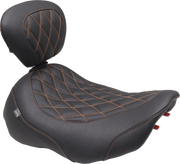 Mustang Wide Tripper Solo Seat - For Harley Davidson