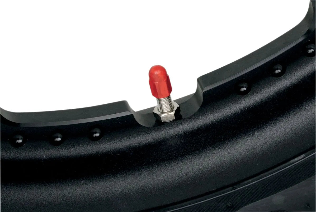 Barnett Red Anodized Valve Stem Cap Pair