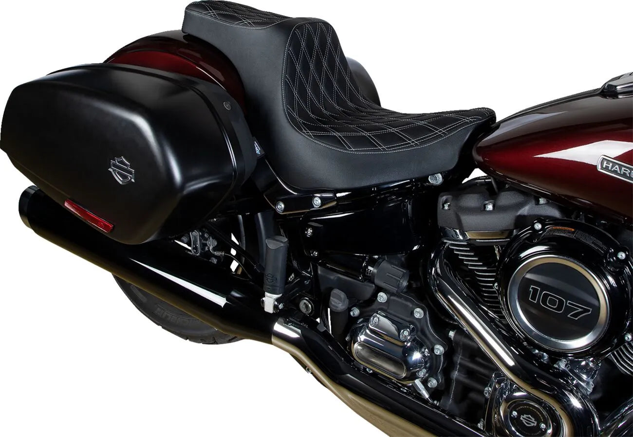 2-Up Drag Specialties Predator Iii Seat - For Harley Davidson